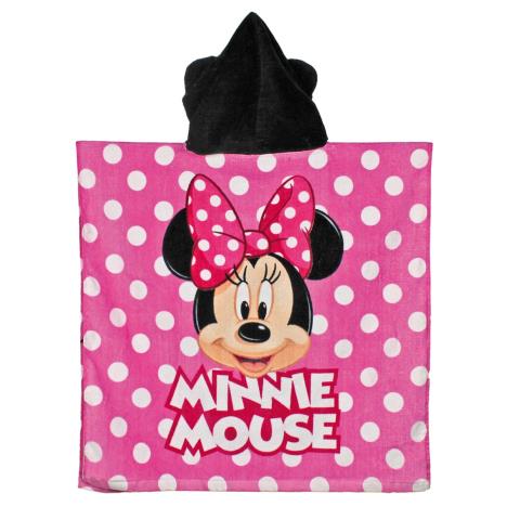 Minnie Mouse Kids Hooded Bath Beach Towel Poncho Extra Image 1